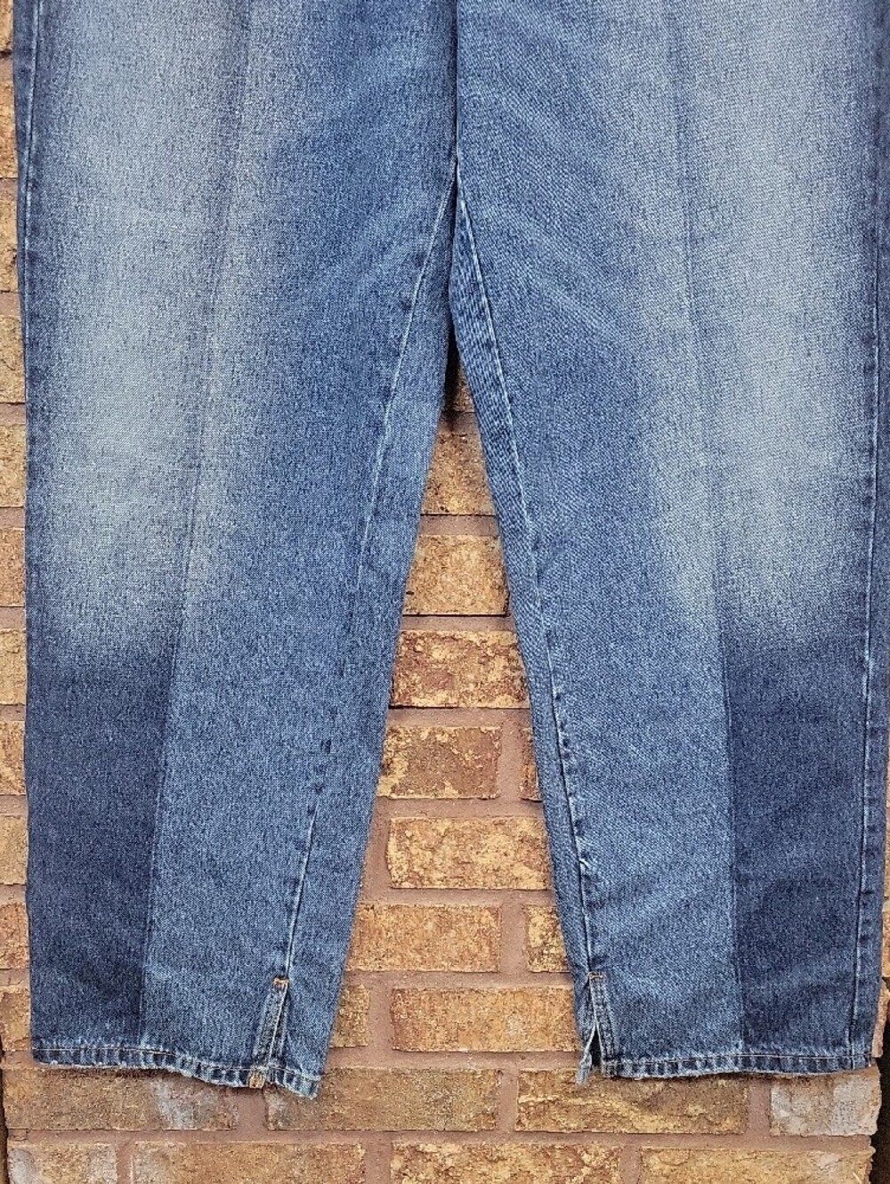 KBB by Kahlana High Rise Straight-Leg Two Tone Denim Cotton Jeans Size 14 NWT - Picture 4 of 13